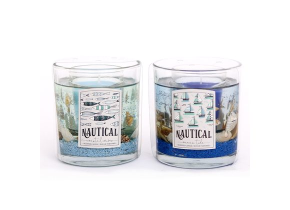 9cm Sea Life Nautical Gel Candle