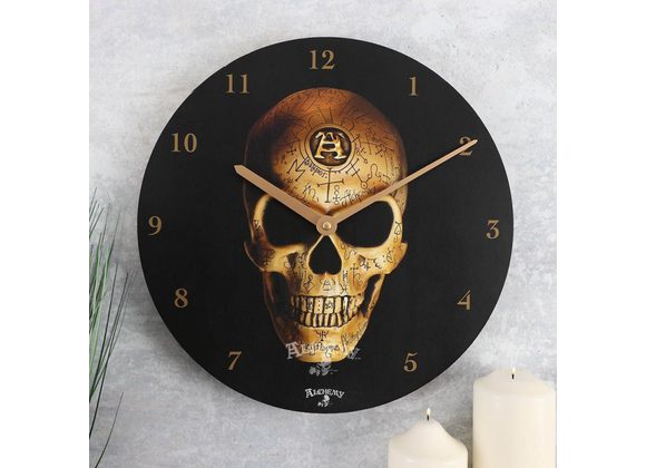 Alchemy Omega Skull Clock