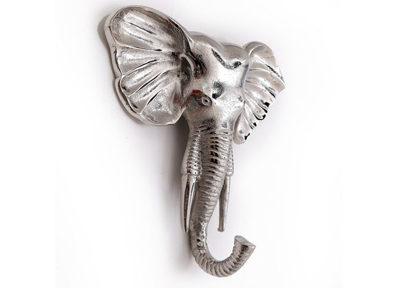 Aluminium Elephant Head Wall Decor