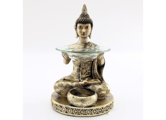 Antique Gold Thai Buddha Oil Burner STOCK DUE 21/2/22