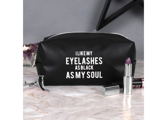 As Black As My Soul Makeup Bag