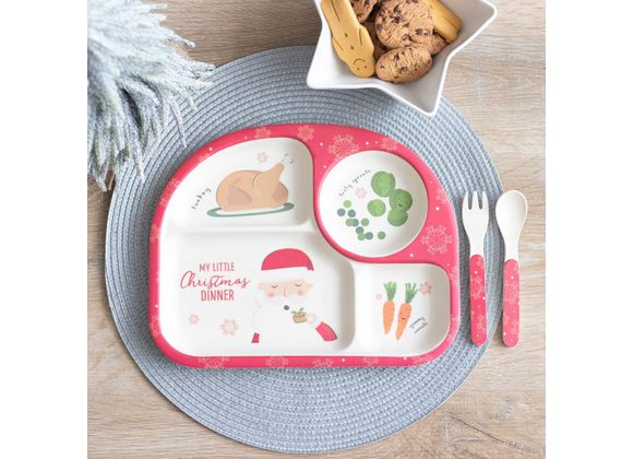 Bamboo Children's Christmas Dinner Set