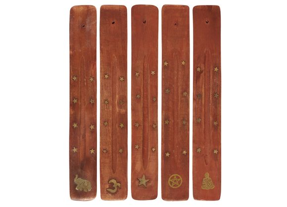 Basic Wooden Incense Holder with Inlay