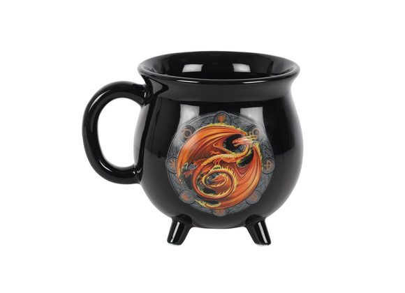 Beltane Colour Changing Cauldron Mug by Anne Stokes STOCK DUE 30/11/21