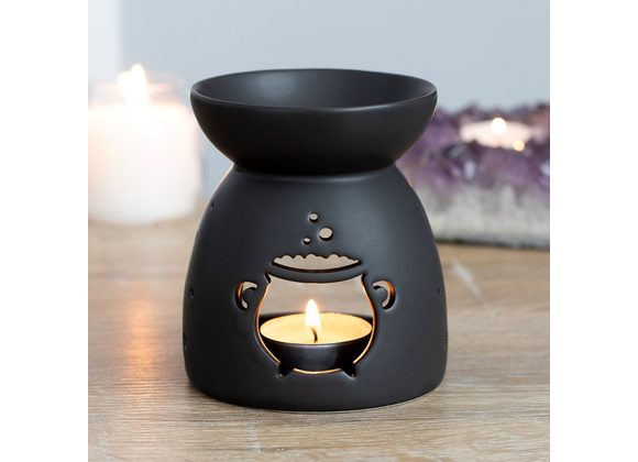 Black Cauldron Cut Out Oil Burner