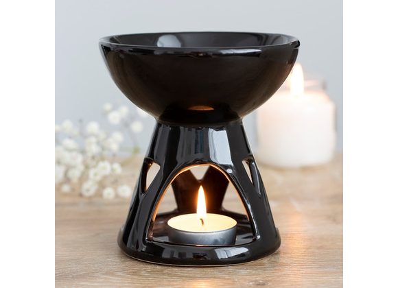 Black Deep Bowl Oil Burner