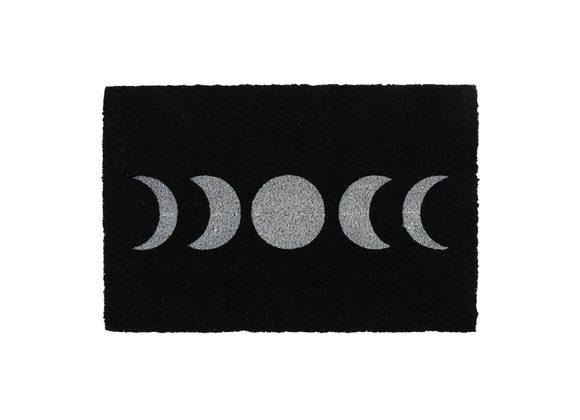 Black Moon Phase Door Mat RRP £18.99 STOCK DUE SOON