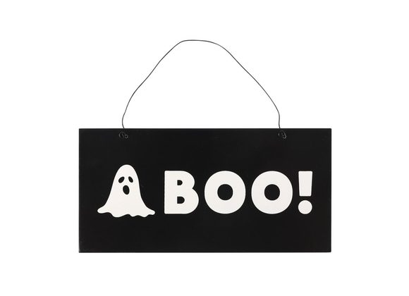 Boo Ghost Hanging Sign STOCK DUE SOON