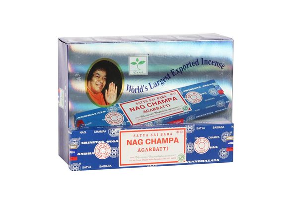 Box of 12 Packs Of 40g Sai Baba Nagchampa Incense Sticks RRP £35.99