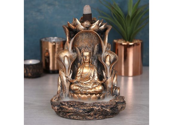 Bronze Buddha Backflow Incense Burner