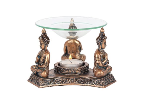 Bronze Buddha Oil Burner