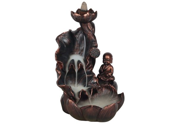 Bronze Effect Buddha Backflow Incense Burner STOCK DUE 10/11/21