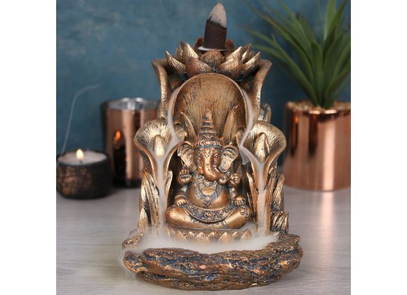 Bronze Ganesh Backflow Incense Burner