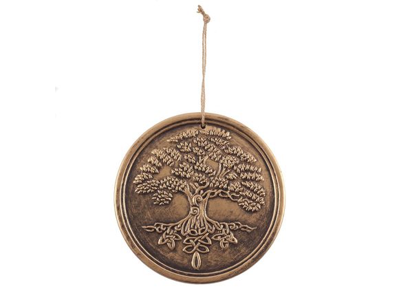 Bronze Terracotta Tree of Life Plaque by Lisa Parker