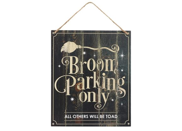 Broom Parking Only Hanging MDF Sign