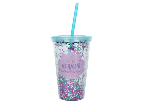 Can't be a Mermaid...Sequin Drinking Cup