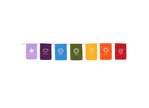 Chakra Symbol Square Rainbow Bunting