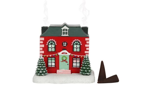 Christmas House Incense Cone Burner