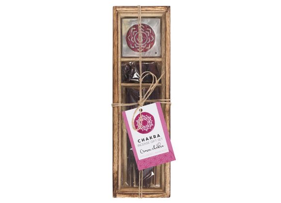 Crown Chakra Wooden Incense Gift Set