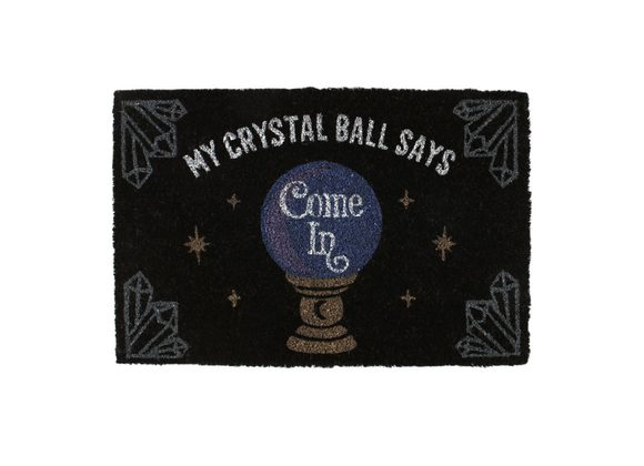 Crystal Ball Black Doormat STOCK DUE 24/2/22