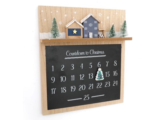 Fir Tree Christmas Countdown Calendar Plaque RRP £24.99 STOCK DUE SOON