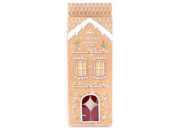 Pack of 10 Gingerbread Scented Tealights STOCK DUE 29/11/21