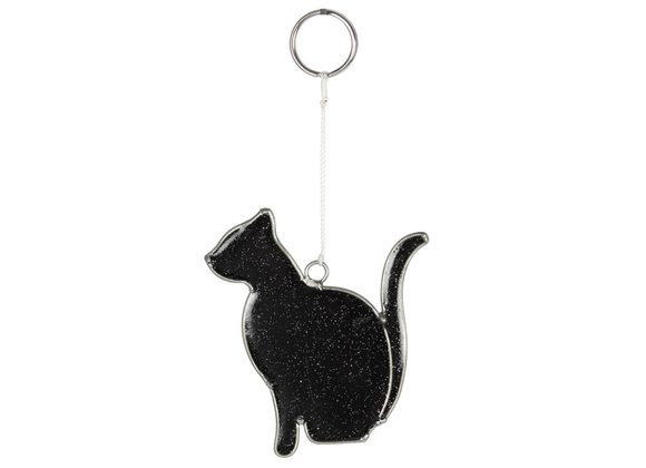 Mystical Black Cat Suncatcher