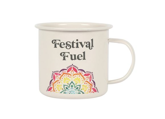 Festival Fuel Mandala Enamel Mug