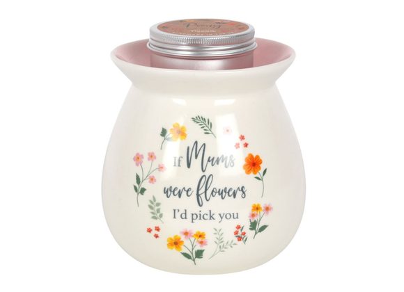 If Mums Were Flowers Wax Melt Burner Gift Set STOCK DUE 30/1/22