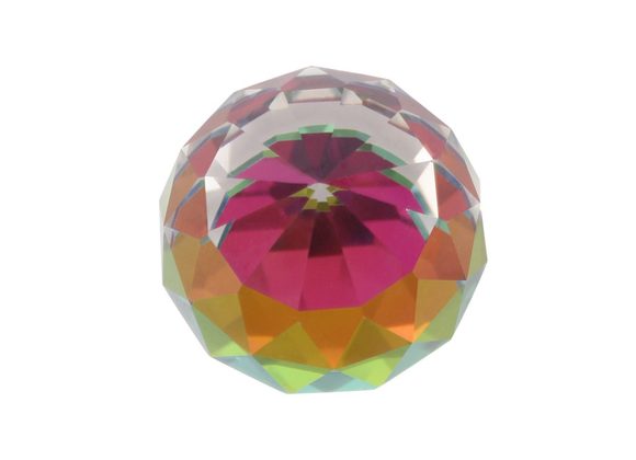 6cm Faceted Rainbow Crystal STOCK DUE 17/11/21