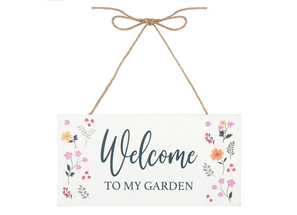 Botanical Welcome to My Garden Sign STOCK DUE 30/1/22