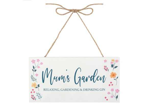 Botanical Mum's Garden Hanging Sign STOCK DUE 30/1/22