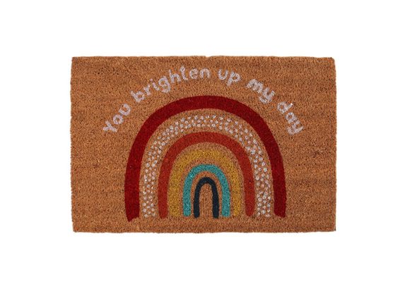 Rainbow Natural Doormat STOCK DUE 24/2/22