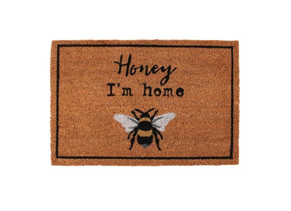 Honey I'm Home Natural Doormat STOCK DUE 24/2/22