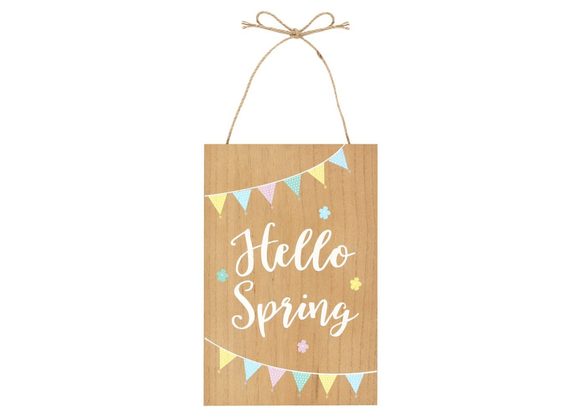 Hello Spring Hanging Sign STOCK DUE 30/1/22