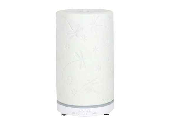 White Ceramic Dragonfly Electric Aroma Diffuser RRP £34.99 STOCK DUE 28/2/22