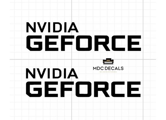  Nvidia Geforce Gaming x2 Custom Replacement Decals