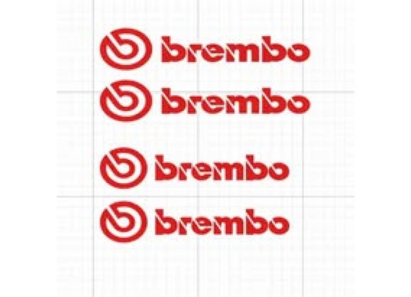 Brembo Caliper Set Custom Replacement Vinyl Decal 