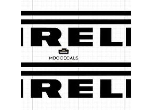 Pirelli Tyre Decal/Stickers x2 Custom Replacement