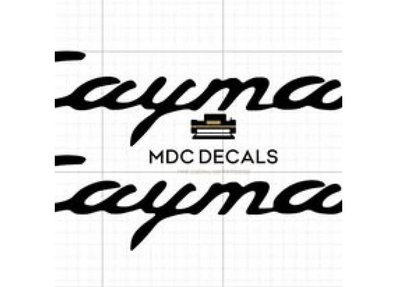 Porsche Cayman Decal/Stickers x2 Custom Replacement 718/981/987