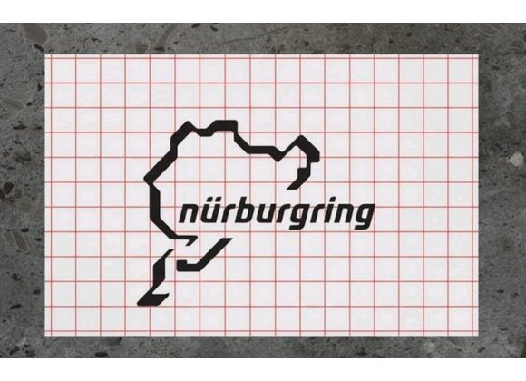 Nurburgring decal/stickers x2 ** Race/Trackday/Porsche/Motorsport