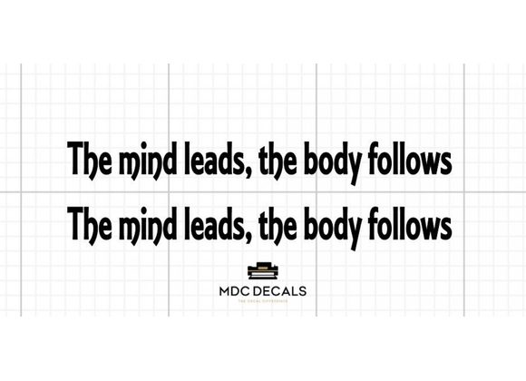 Motivational & Inspirational Quote Decals – Mindset | Positivity | Custom Made