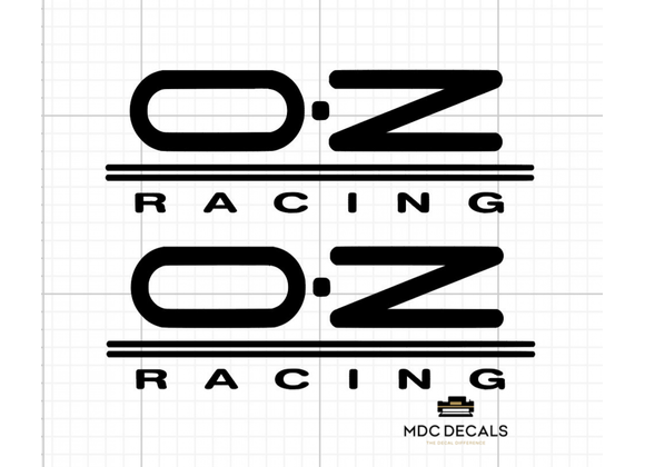 Oz Racing Decal custom x2