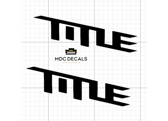 TiTLE Mtb Handlebar Stickers Decals 