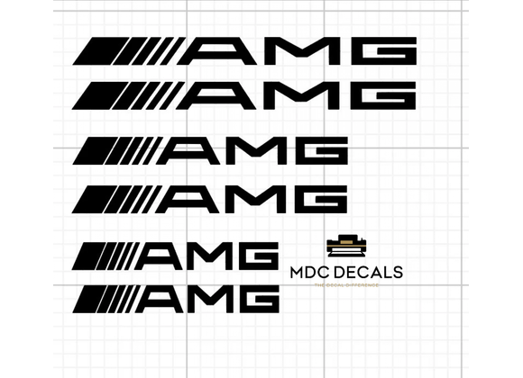 Mercedes AMG Caliper x6  Custom Replacement Vinyl Decals