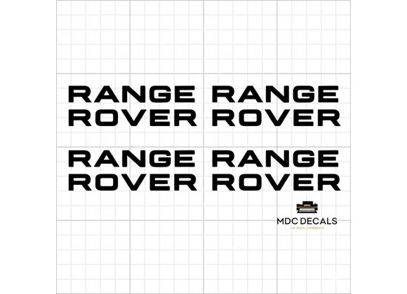 Range Rover  Caliper x4  Custom Replacement Vinyl Decals