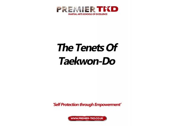 Tenets Of Taekwon-Do