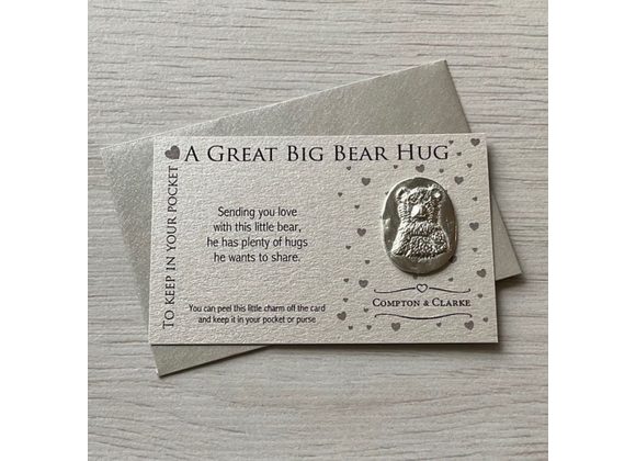 A Great Big Bear Hug Pocket Charm by Compton & Clarke