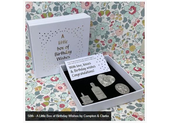 50th - A Little Box of Birthday Wishes by Compton & Clarke