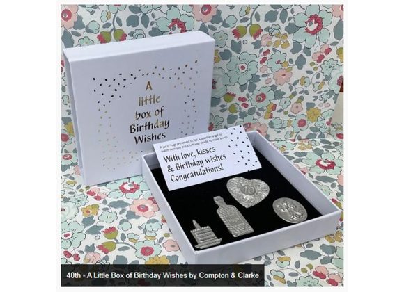 40th - A Little Box of Birthday Wishes by Compton & Clarke